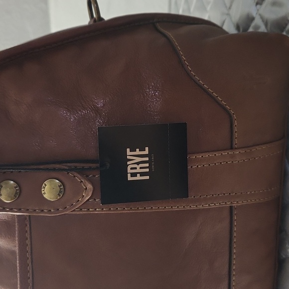 New Frye Lucy Domed Satchel - Picture 2 of 4